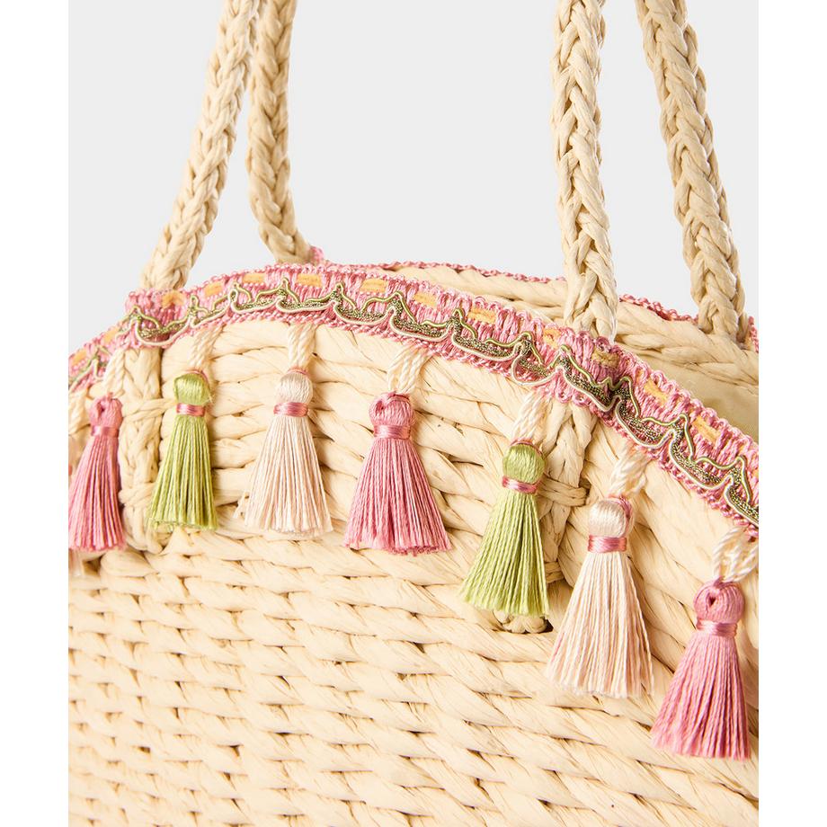 Joe Browns Geflochtene Korbtasche mit Quasten  