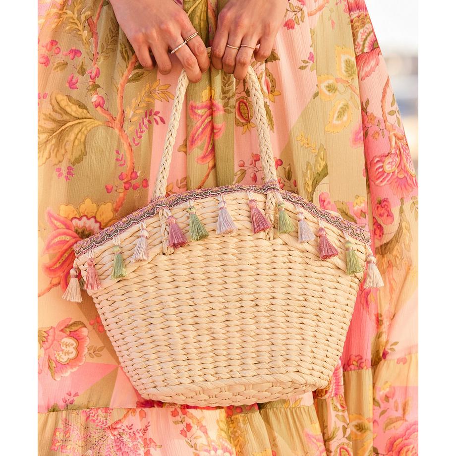 Joe Browns Geflochtene Korbtasche mit Quasten  