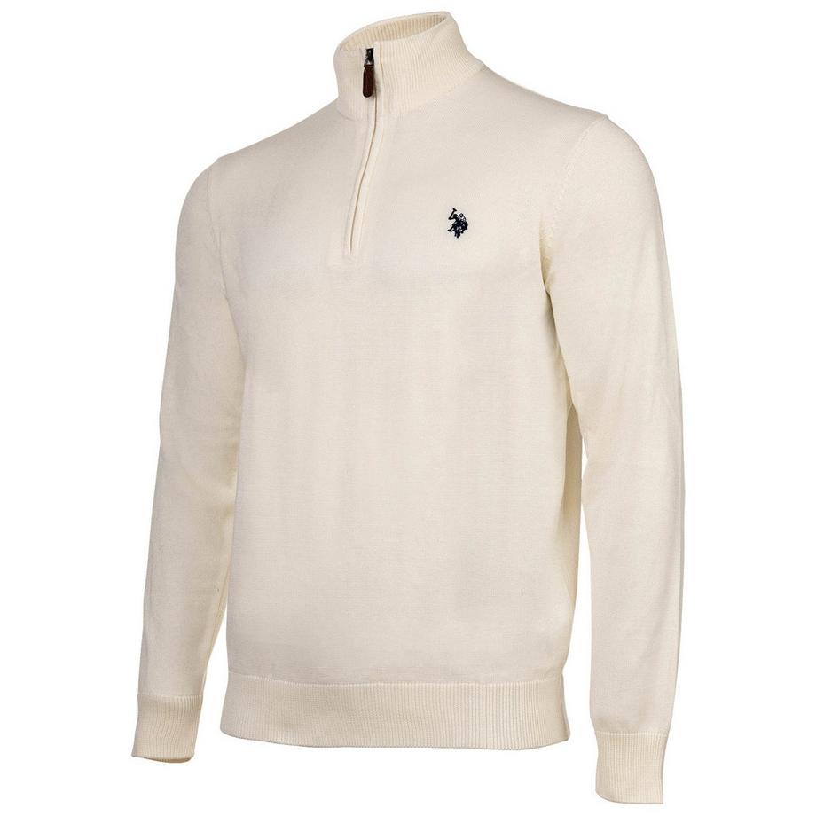 U.S. Polo Assn. Maglione a maglia Regular Fit con cerniera  