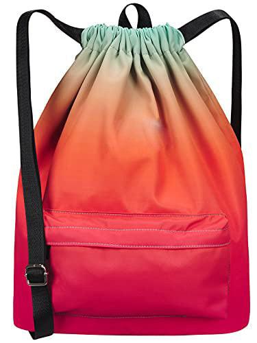 Only-bags.store  Beutel Rucksack Hipster Kordelzug Turnbeutel Gymsack mit Innentasche Sportbeutel 