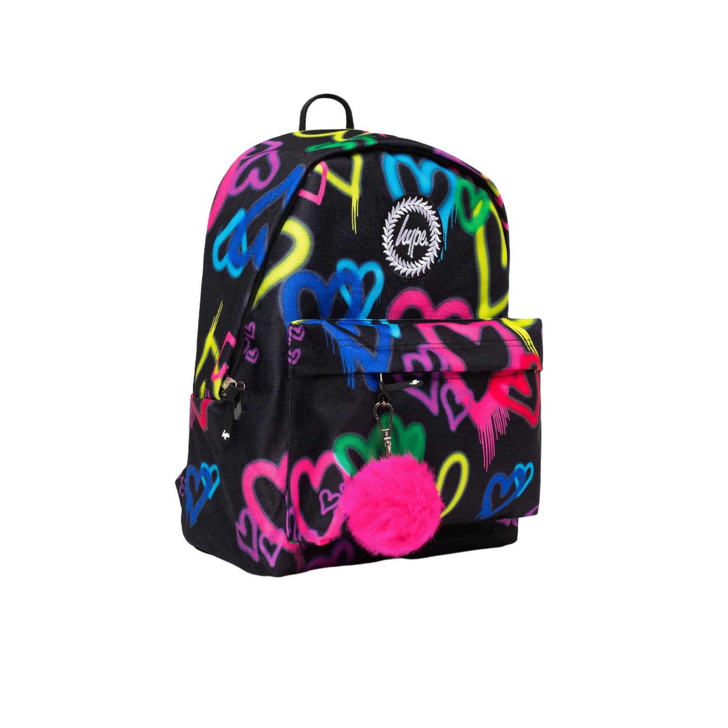 hype  Rucksack, Graffiti Herzen 