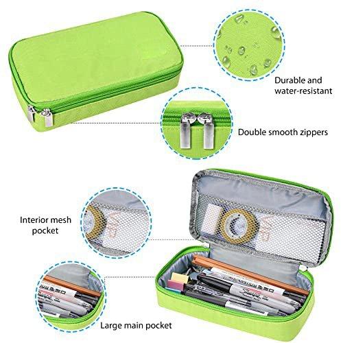 Only-bags.store Trousse à crayons avec fermeture éclair pour les étudiants à l'école au bureau  