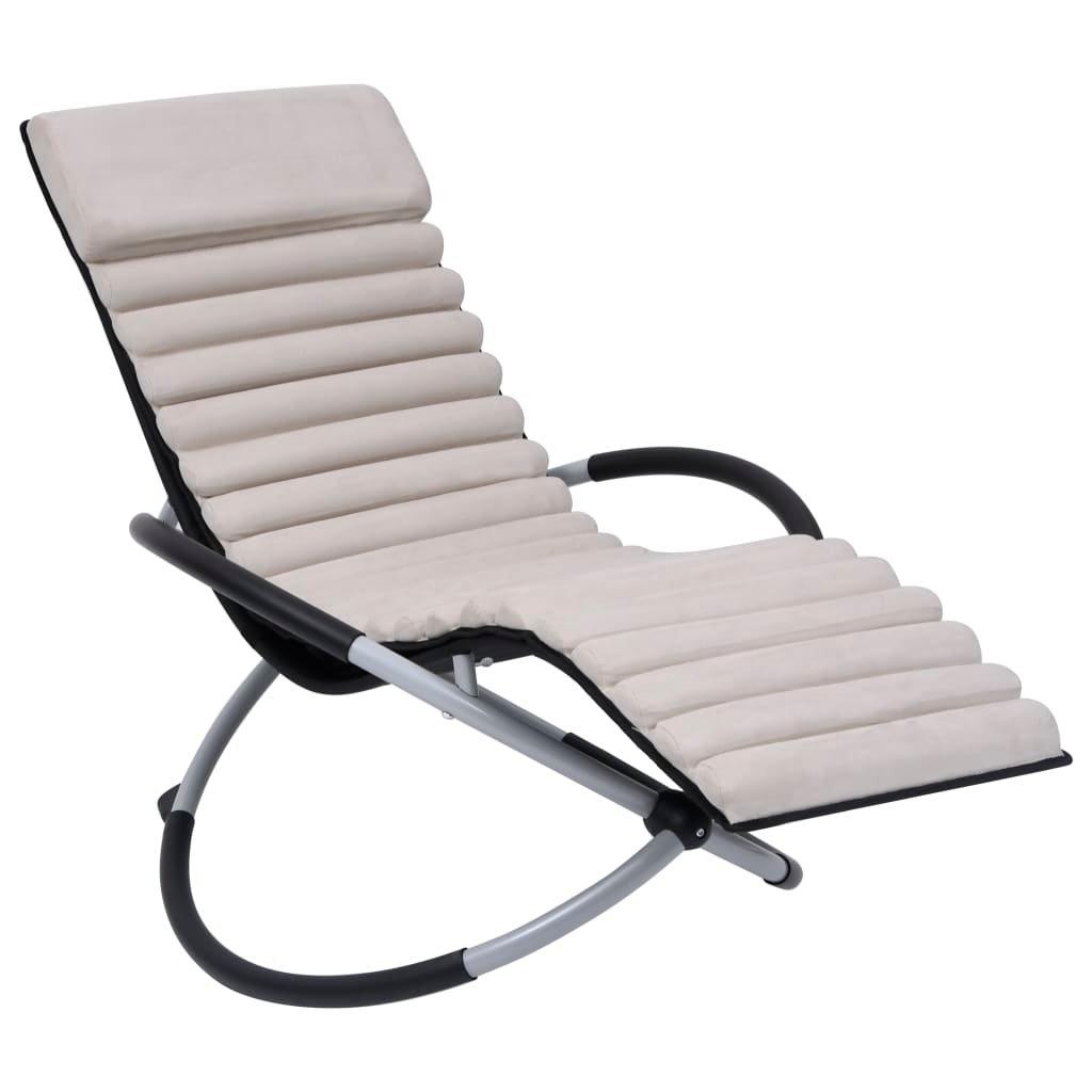 VidaXL Coussin de chaise longue daim  