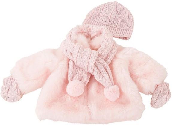 Götz  3402980 Winterset Furry Christmas Puppenbekleidung-Set Gr. XL 3-teiliges Bekleidungsund Zubehörset für Stehpuppen von 45 50 cm 