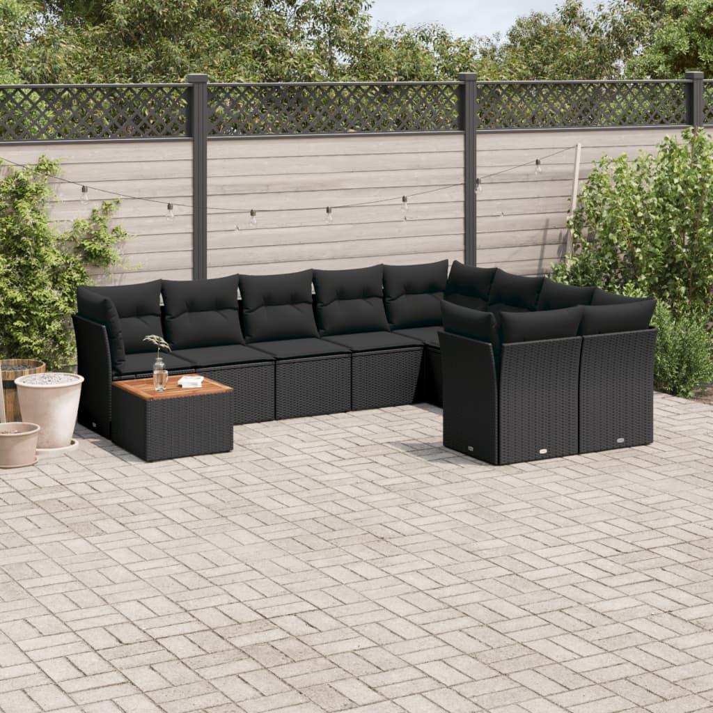 VidaXL set divano da giardino Polirattan  