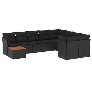 VidaXL set divano da giardino Polirattan  