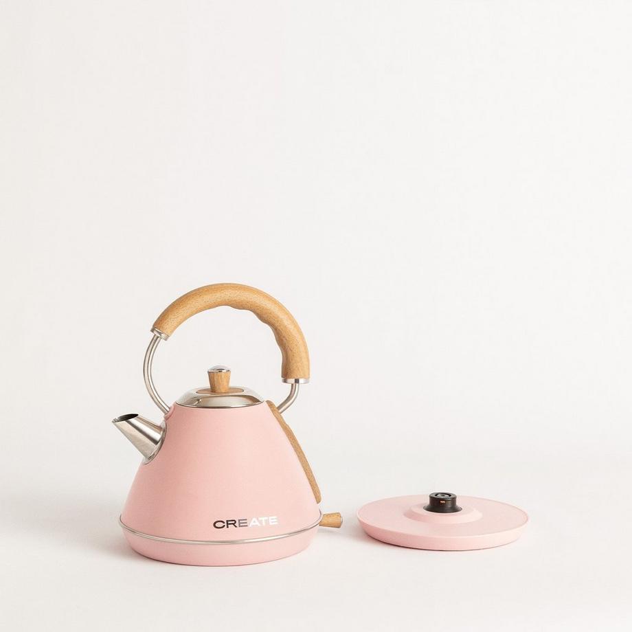 CREATE KETTLE RETRO M - Wasserkocher 1 L pastelrosa  