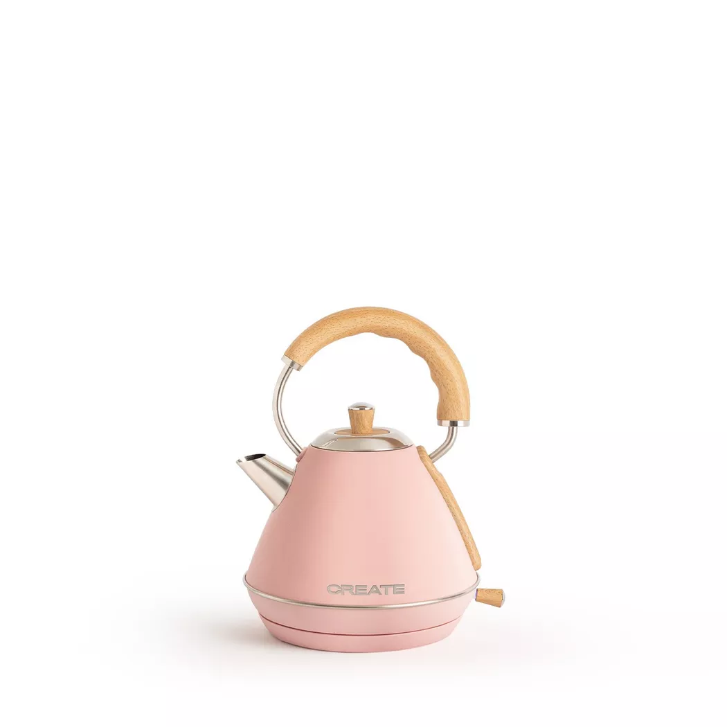 CREATE – KETTLE RETRO M Wasserkocher 1 L pastelrosa, Hellrosa, l