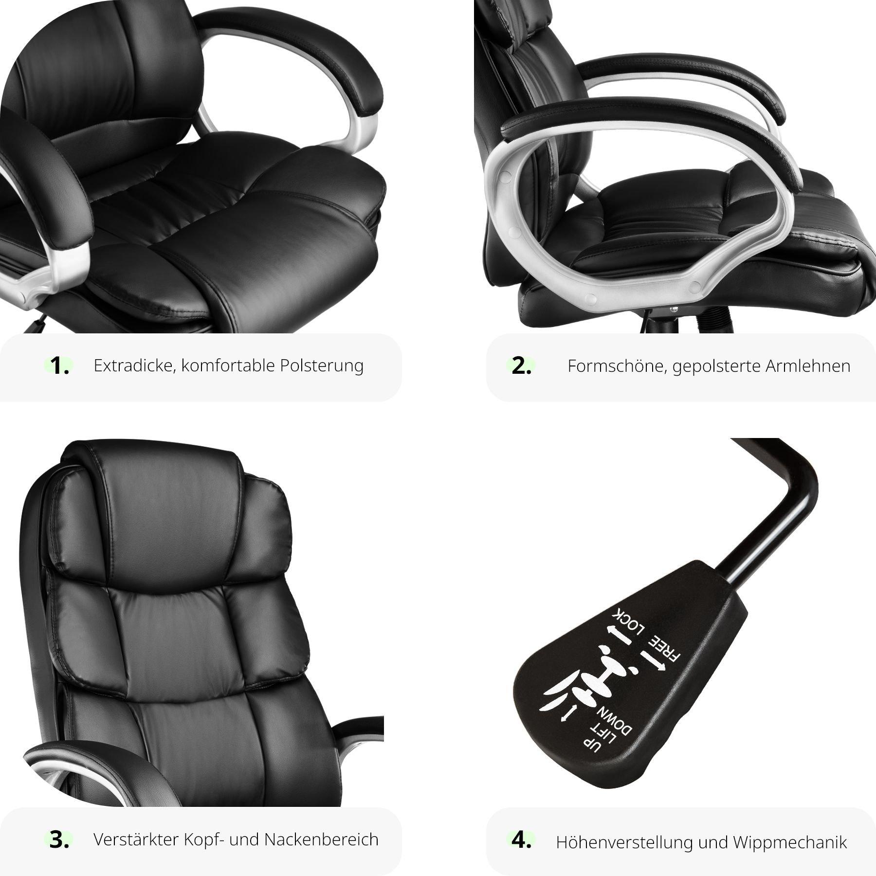 Tectake Sedia da ufficio Jonas  