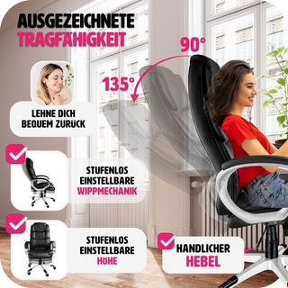 Tectake Sedia da ufficio Jonas  