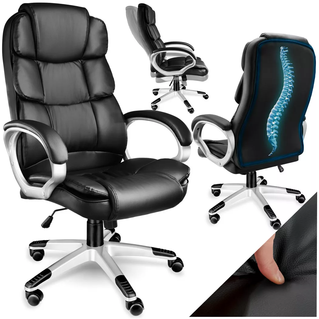 tectake Office Chair Jonas in Black