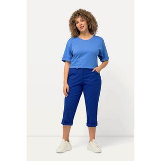 Ulla Popken  Pantalon cargo 7/8 avec attaches, taille confortable 