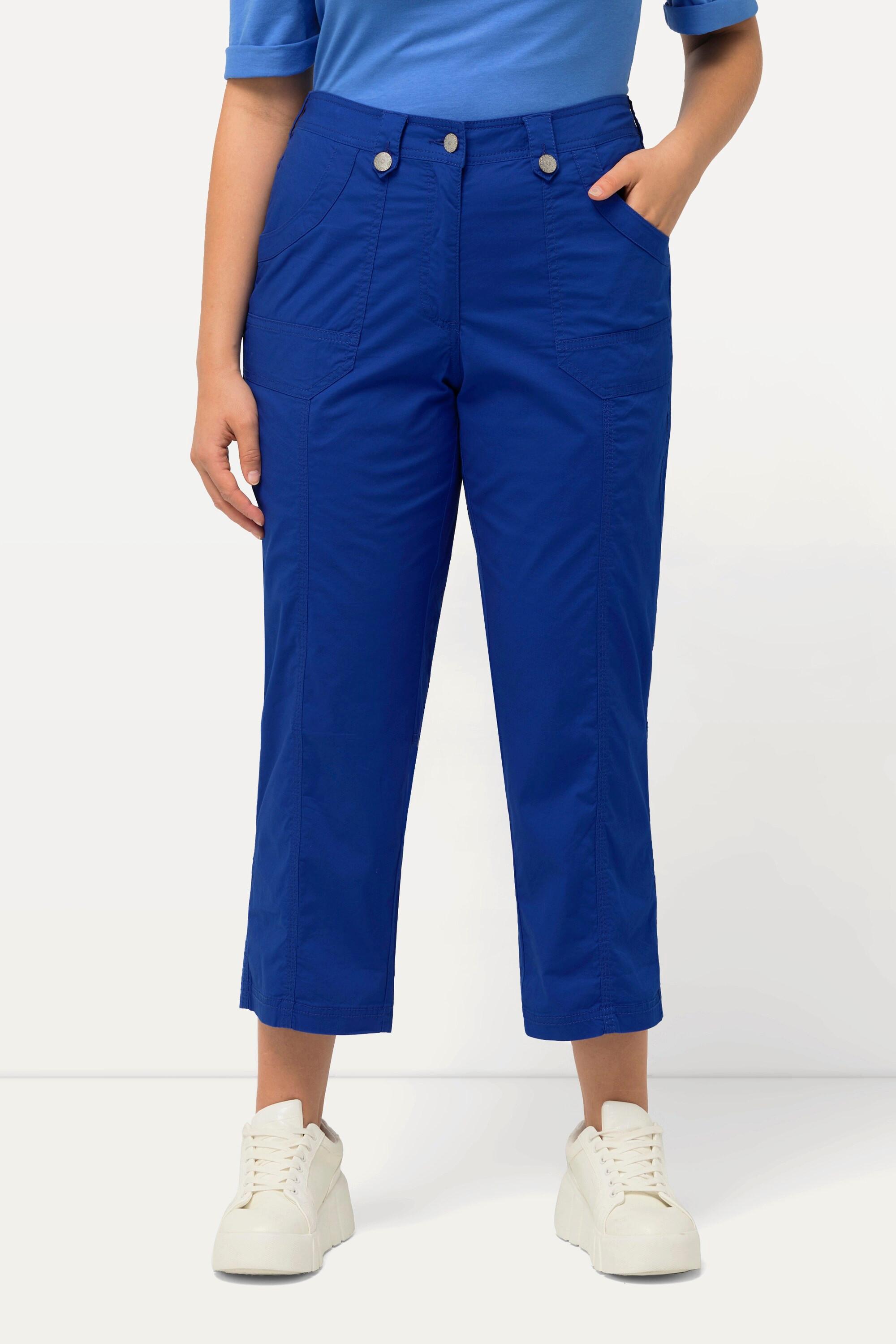 Ulla Popken  Pantalon cargo 7/8 avec attaches, taille confortable 