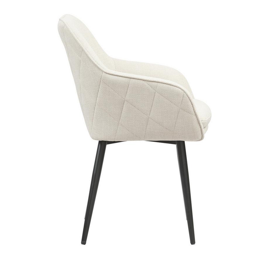 mutoni Chaise de salle à manger Nocturne beige  