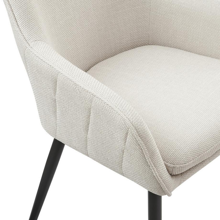 mutoni Chaise de salle à manger Nocturne beige  