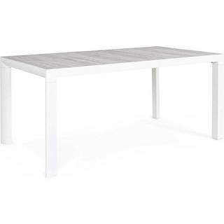 mutoni Table de jardin Mason blanc 160x90  