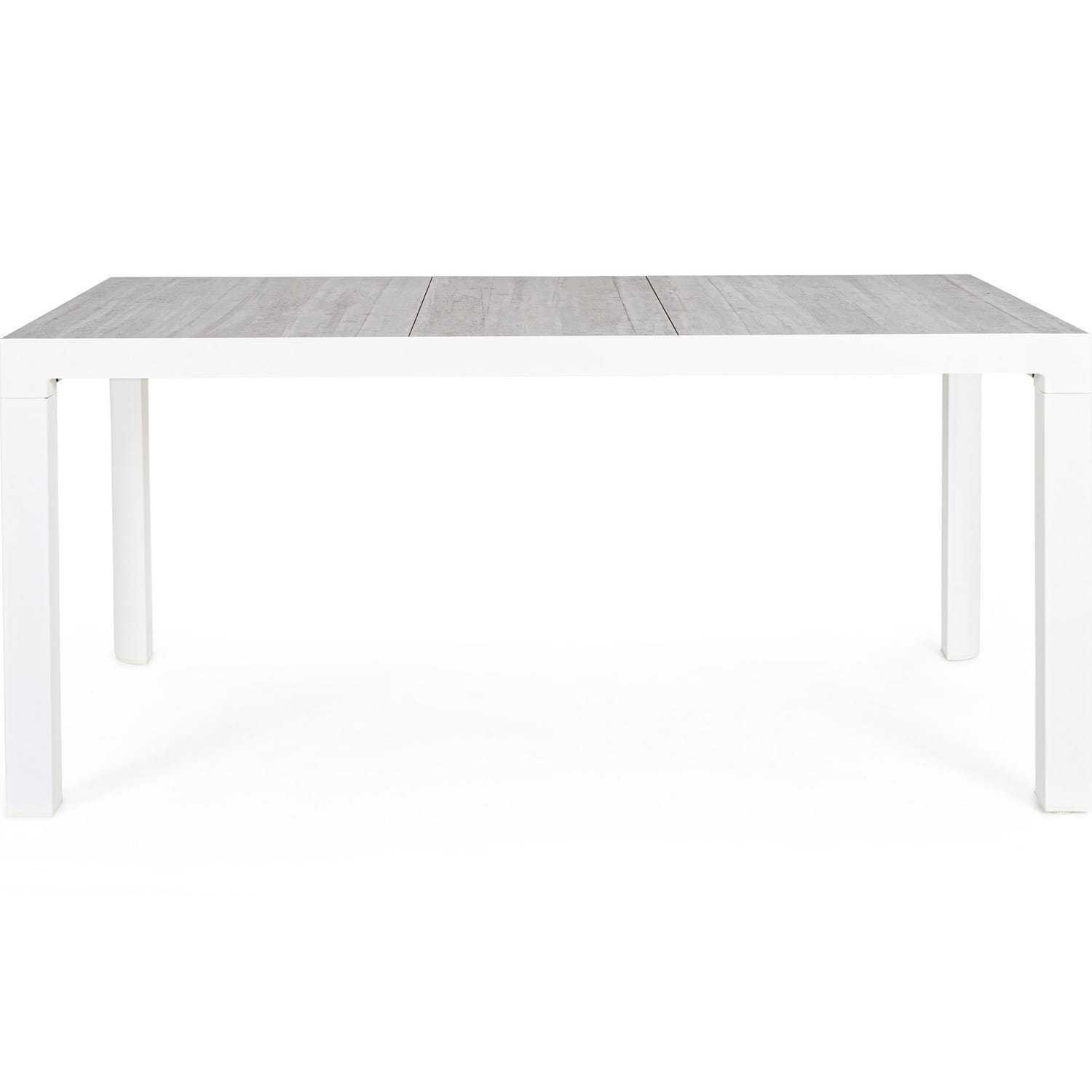 mutoni Table de jardin Mason blanc 160x90  