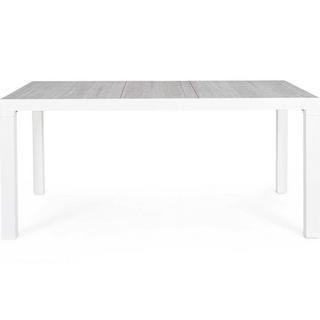 mutoni Table de jardin Mason blanc 160x90  