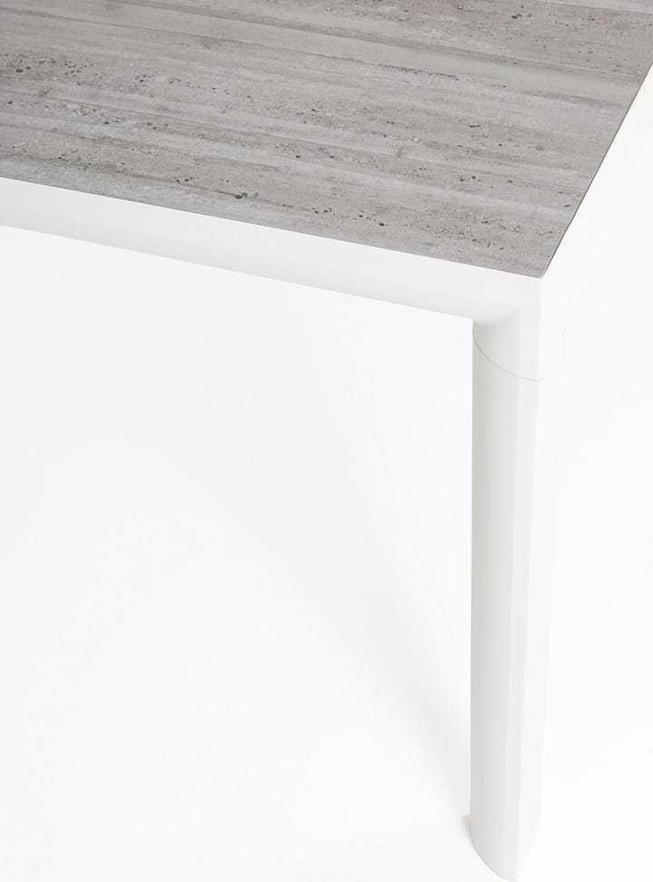 mutoni Table de jardin Mason blanc 160x90  