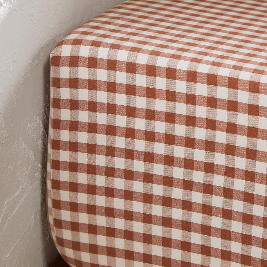 La Redoute Intérieurs Cottage Drap Housse Coton Seersucker  