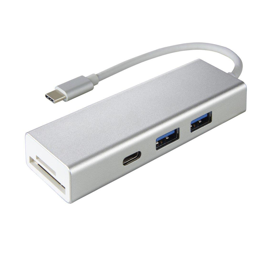 hama  Aluminium USB 3.2 Gen 2 (3.1 Gen 2) Type-C Silber 