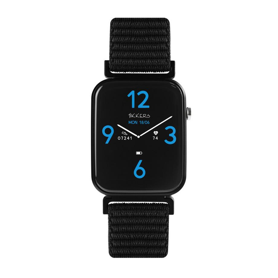 Tikkers  Ensemble Montre Connectée et Casque Audio  Smart Series 13 (/ Bracelet en Tissu à Libération Facile) 