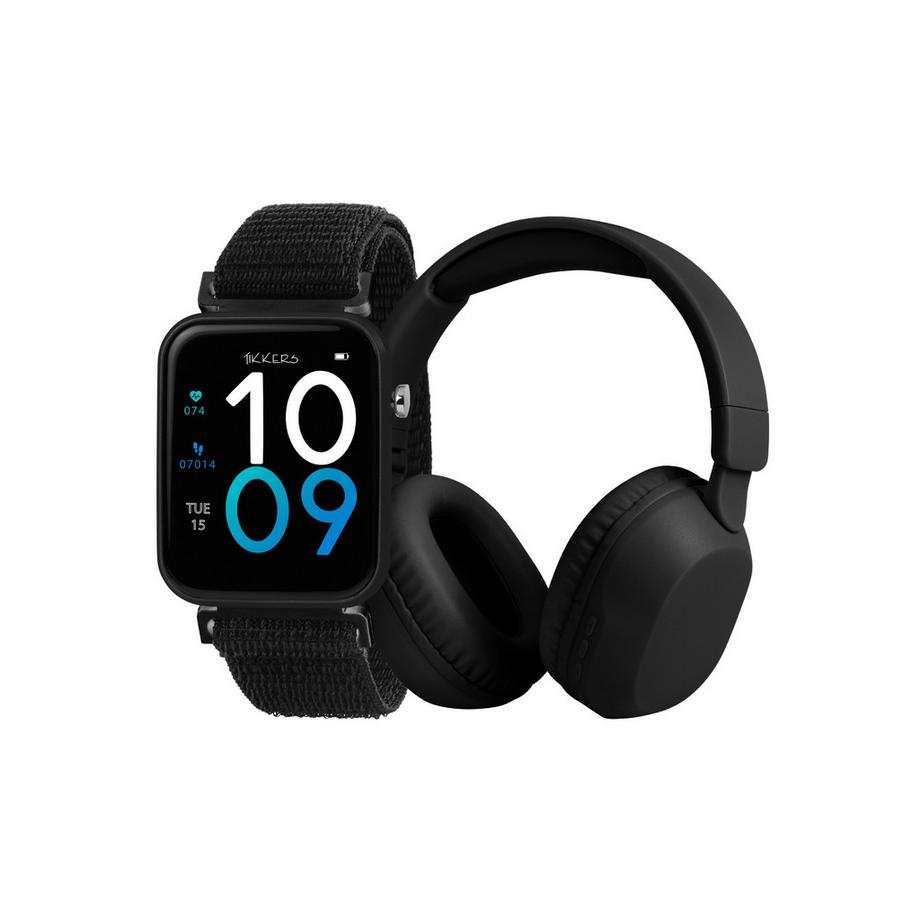 Ensemble Montre Connectée et Casque Audio  Smart Series 13 (/ Bracelet en Tissu à Libération Facile)