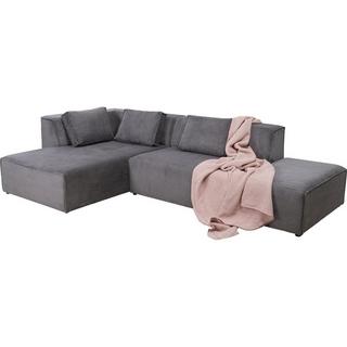 KARE Design Ecksofa Infinity Ottomane Cord links  