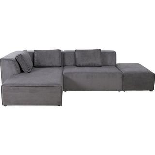 KARE Design Ecksofa Infinity Ottomane Cord links  