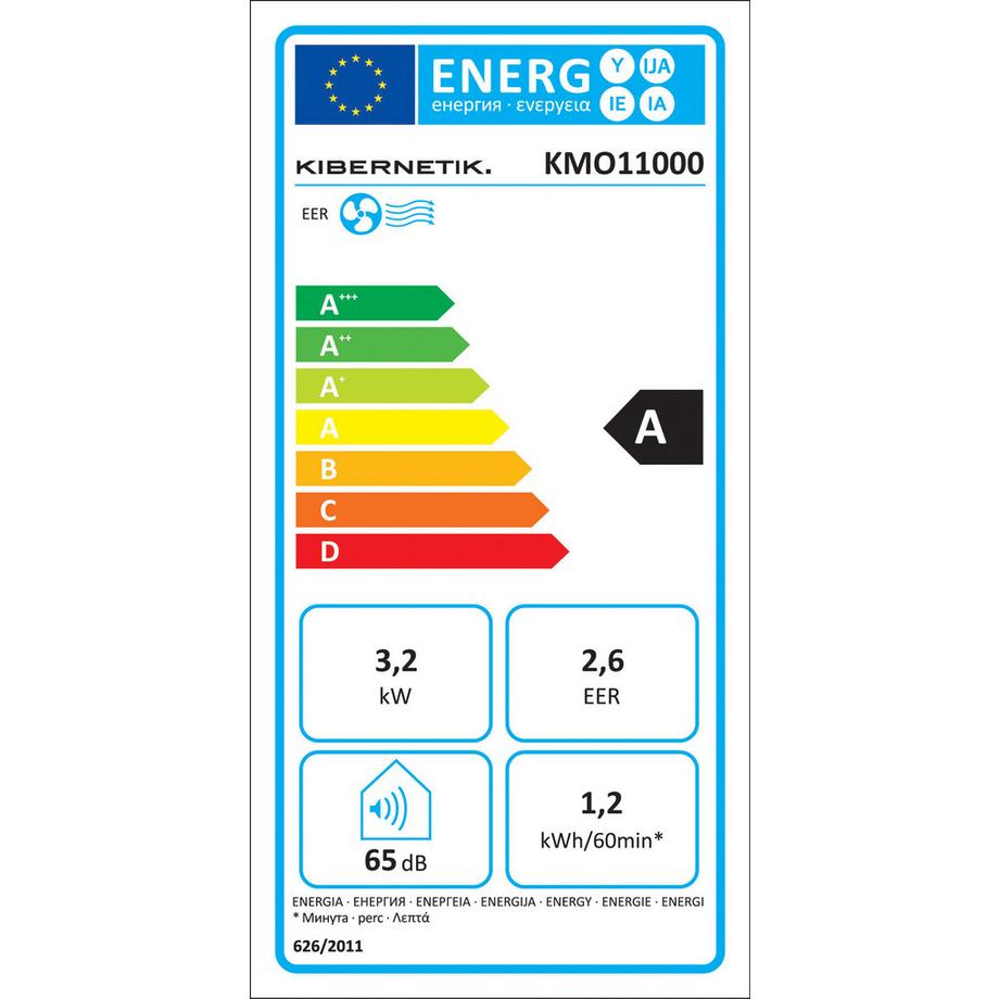 Kibernetik Klimagerät KMO11000 mit WiFi weiss  