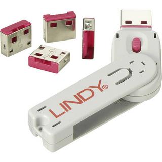 LINDY  LINDY 40450 Blocco porta USB 4 pz. 