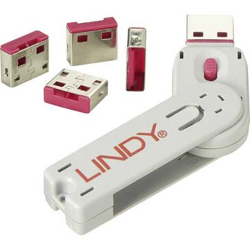 LINDY 40450 Blocco porta USB 4 pz.