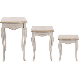 mutoni Table d&#039;appoint Clarisse (lot de 3)  