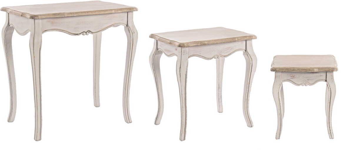 mutoni Table d&#039;appoint Clarisse (lot de 3)  