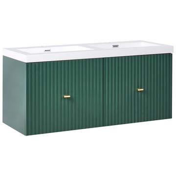Wandmontierter Waschtischunterschrank mit Doppelwaschbecken aus MDF-Platte Modern LAGO
