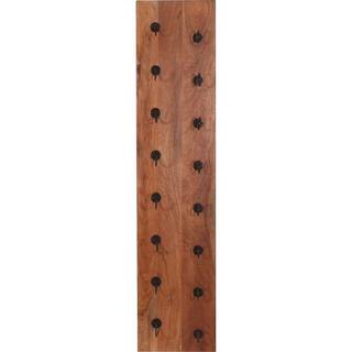 mutoni Wand-Weinregal Havanna natur antikschwarz 33x148  