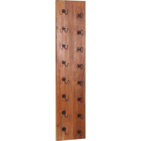 mutoni Wand-Weinregal Havanna natur antikschwarz 33x148  