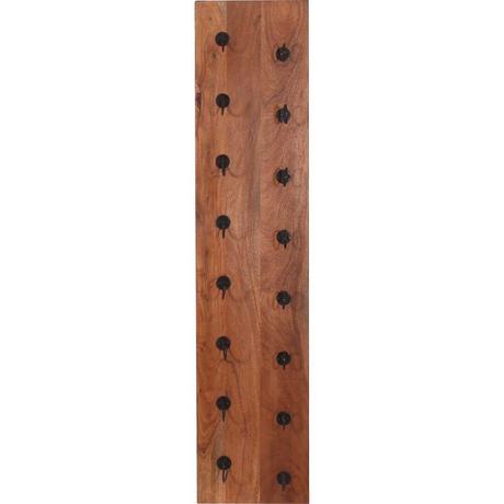 mutoni Wand-Weinregal Havanna natur antikschwarz 33x148  