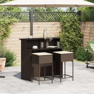 VidaXL Gartenbar set poly-rattan  