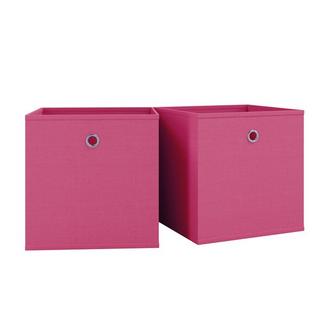 VCM Lot de 2 boîtes pliantes Boîte pliante en tissu Boîte pliante Boîte à étagères Rangement Boxas  