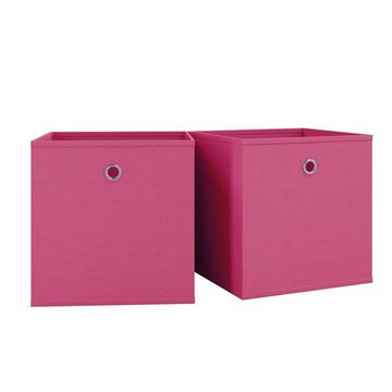 Lot de 2 boîtes pliantes Boîte pliante en tissu Boîte pliante Boîte à étagères Rangement Boxas