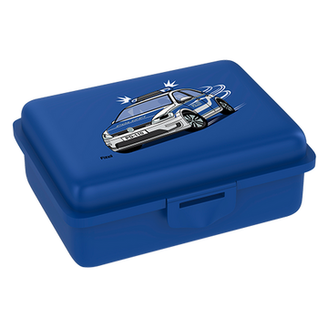 Fizzii Lunchbox mit Trennfach blau, Polizei