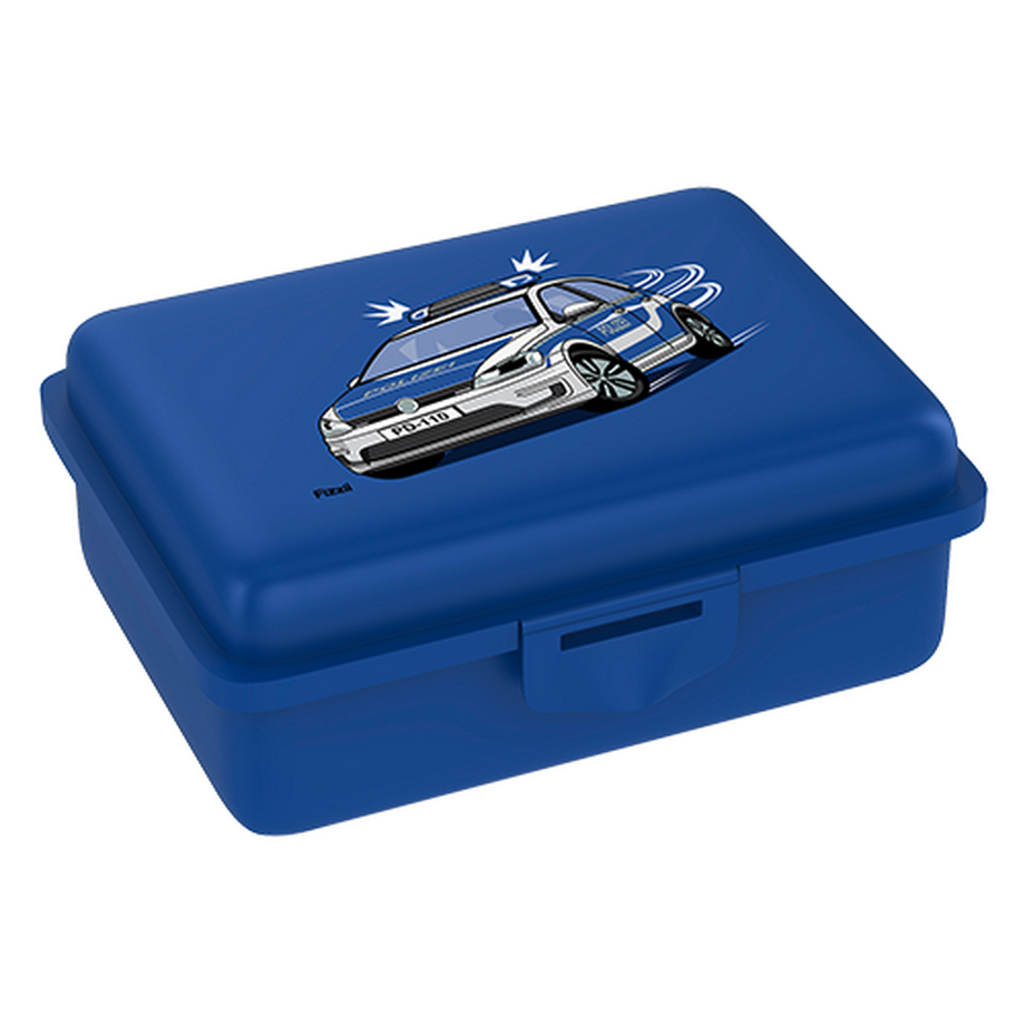 Fizzii Lunchbox mit Trennfach blau, Polizei