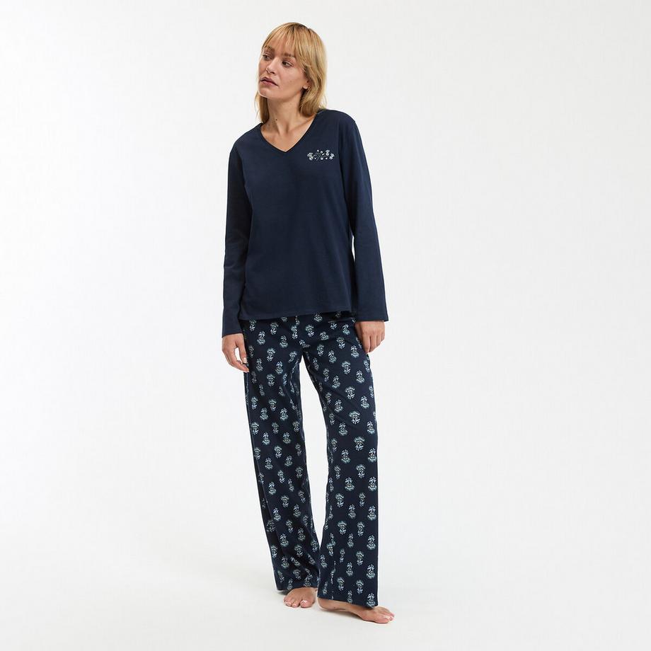 La Redoute Collections Pigiama Maniche Lunghe Jersey Cotone  