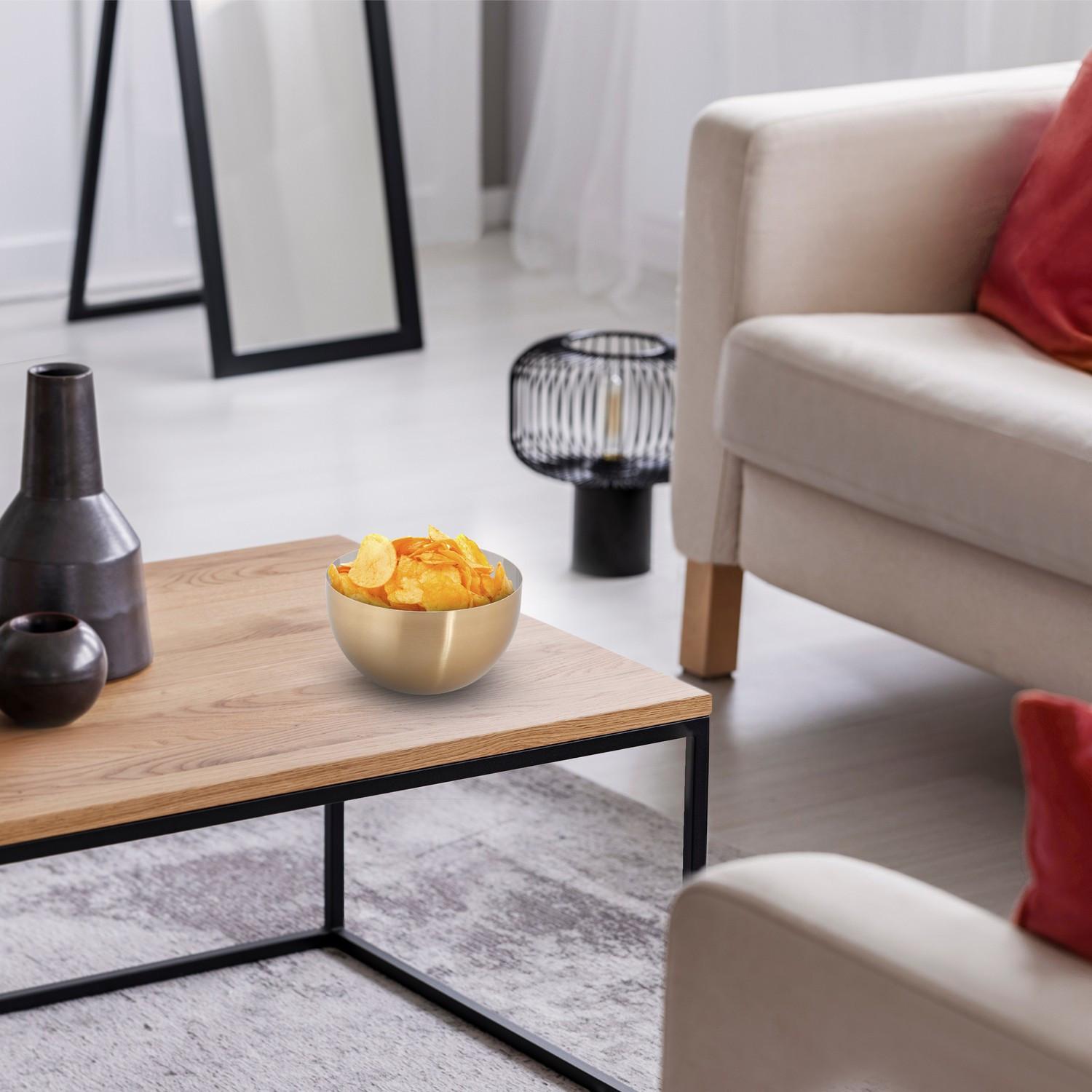 Northix Bol de service moderne or/argent  