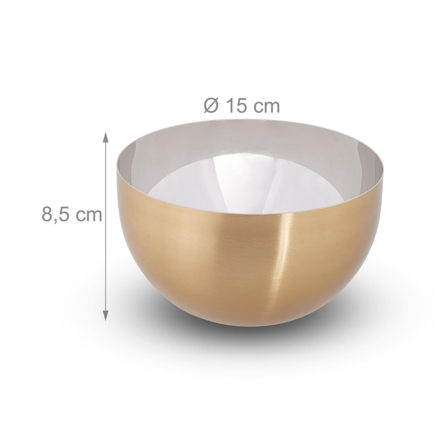 Northix Bol de service moderne or/argent  