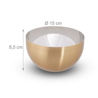 Northix Bol de service moderne or/argent  