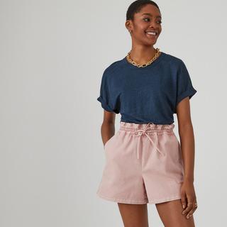 La Redoute Collections Leinen Rundhals T-Shirt  