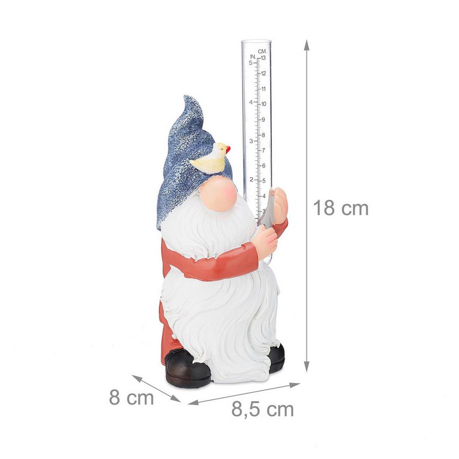 Northix  Regenmesser Gartenzwerg 