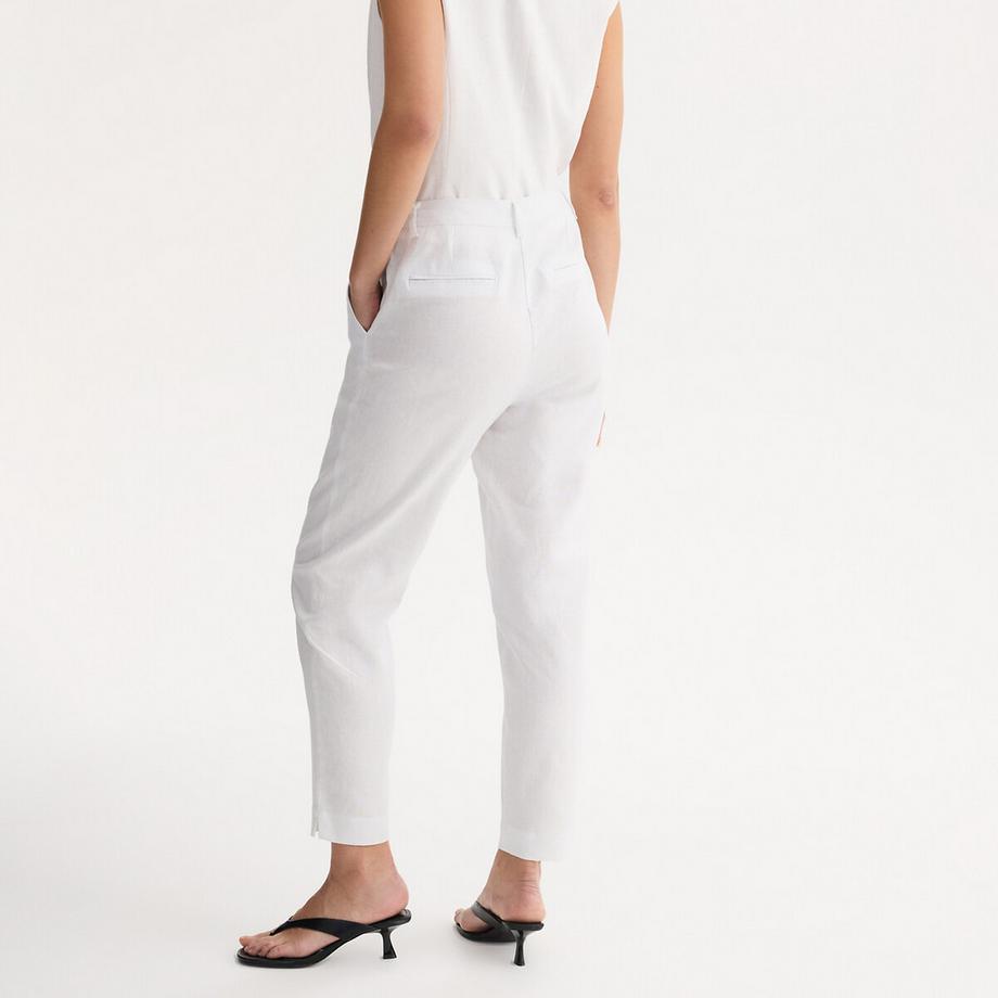 La Redoute Collections Pantalon Cigarette 7/8ème Lin Viscose  